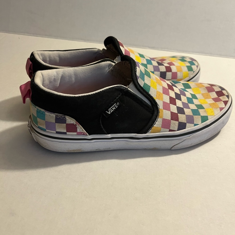 Checkered vans size 5